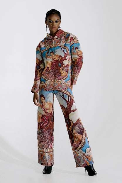 Baroque Demigod Woven Hoodie and Pants Set