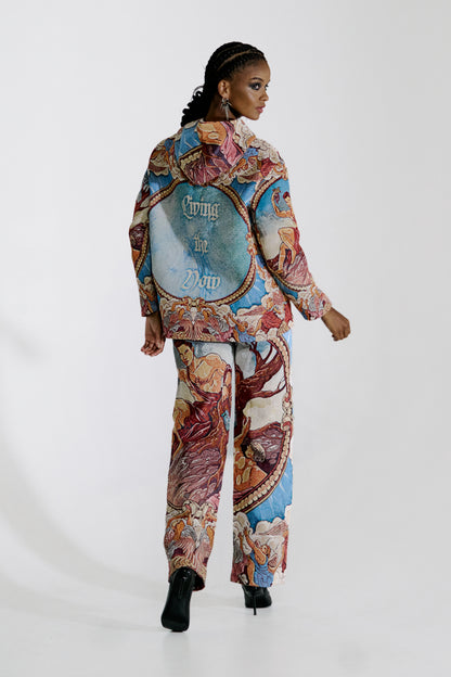 Baroque Demigod Woven Hoodie and Pants Set