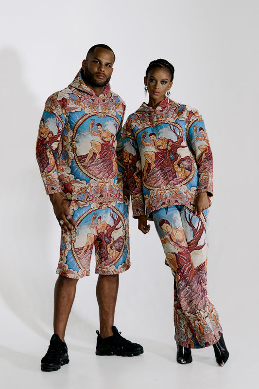 Baroque Demigod Woven Hoodie and Pants Set