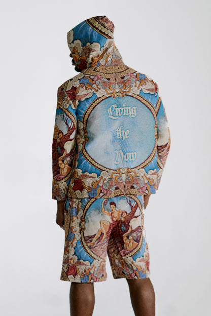 Baroque Demigod Woven Hoodie and Pants Set